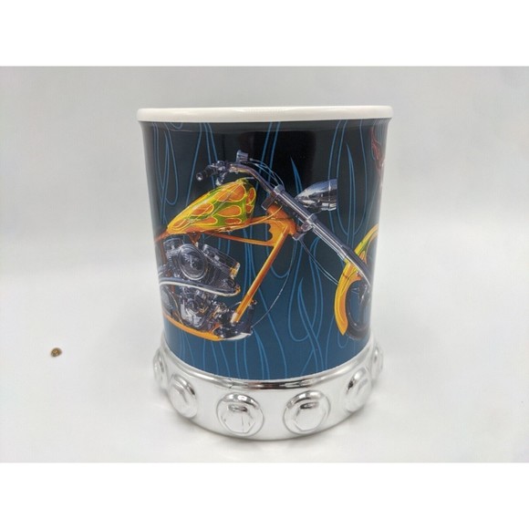 Cup Mug Coffee Tea Beer Orange County Choppers Motorcycle Chrome Unique - Picture 2 of 12